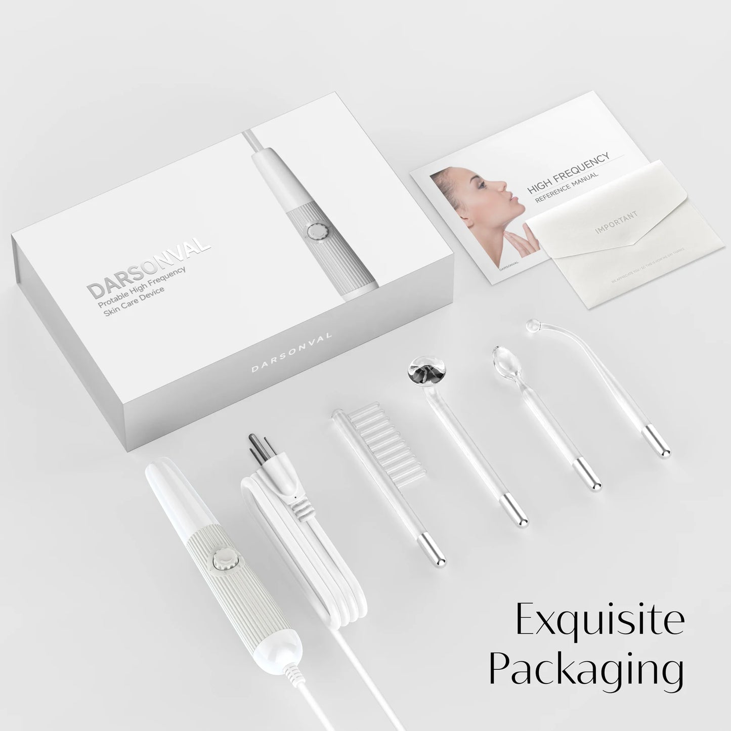 High Frequency Electrode Wand Machine Neon Electrotherapy Glass Tube Acne Spot Wrinkles Remover Beauty Facial Care